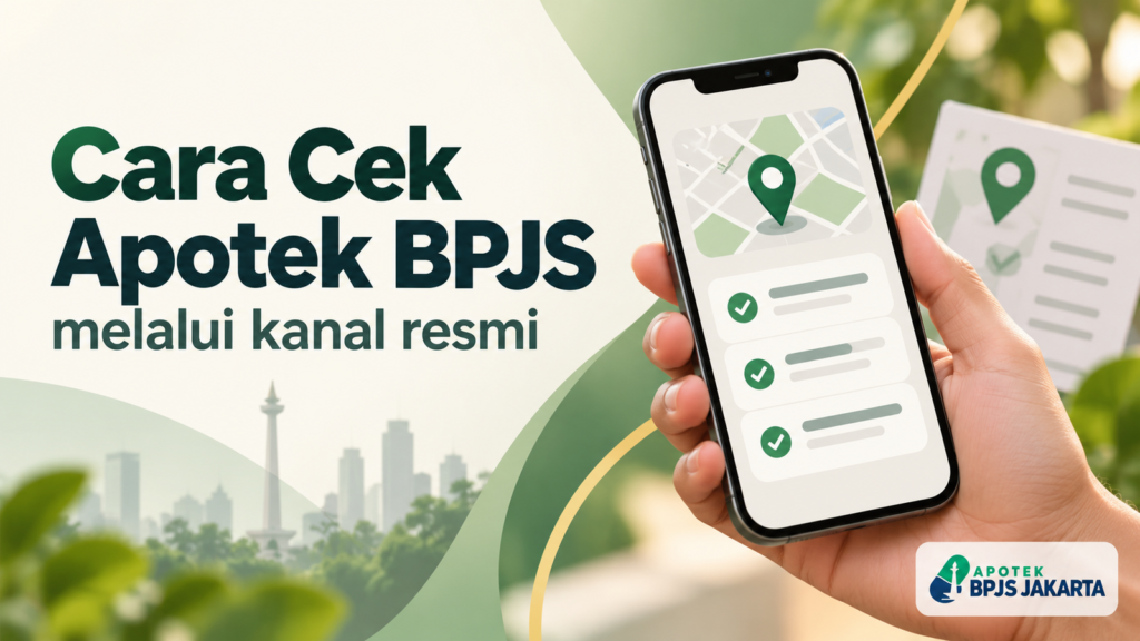 Cara cek apotek BPJS Jakarta melalui kanal resmi dengan peta dan daftar verifikasi