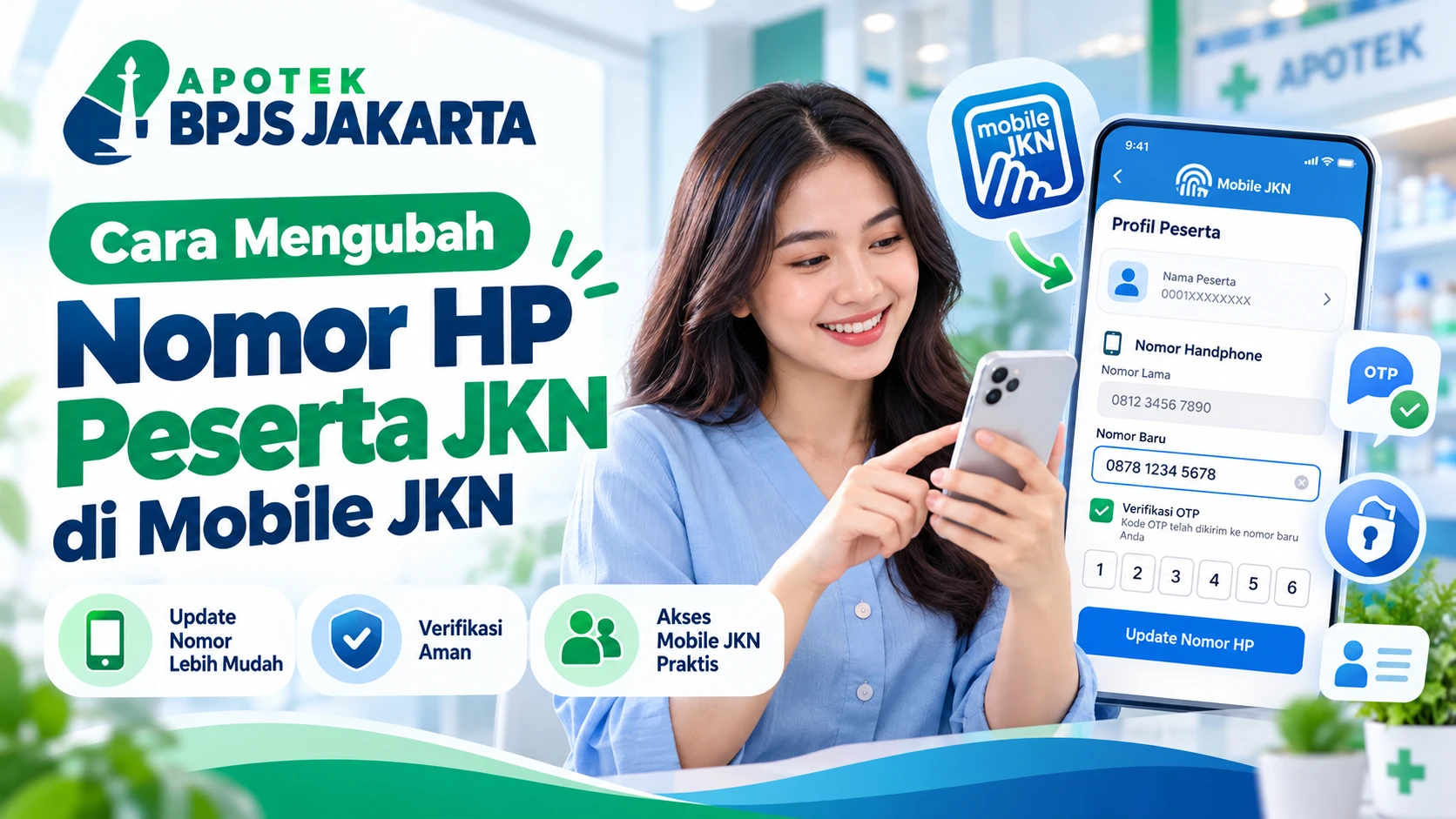 Cara Mengubah Nomor HP Peserta JKN di Mobile JKN