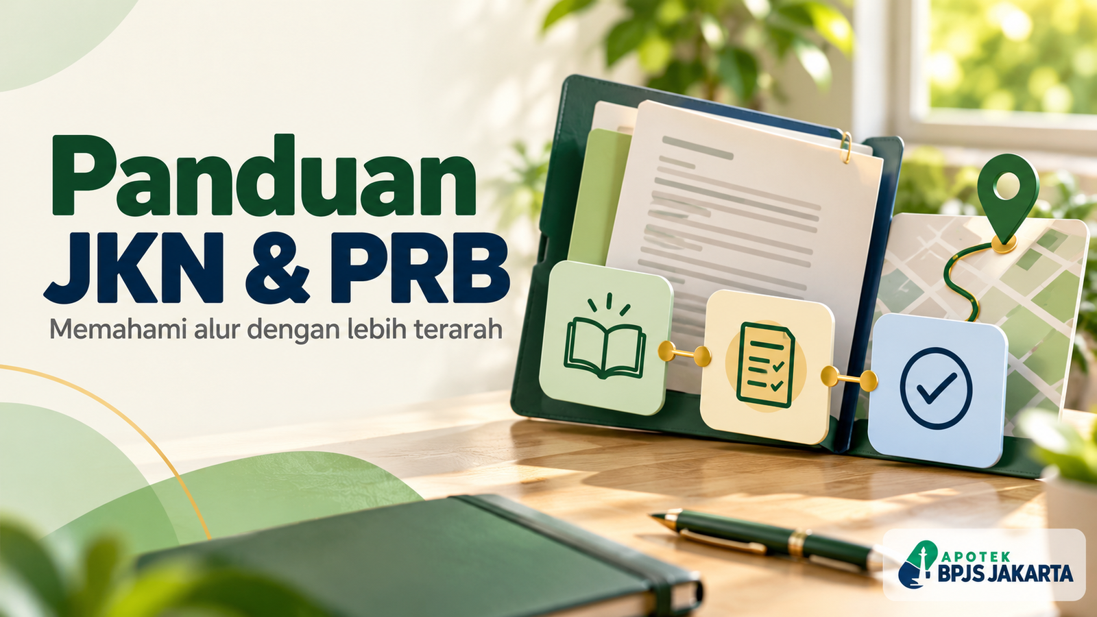 Panduan JKN dan PRB dengan dokumen, peta, dan langkah informasi